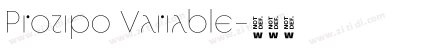 Protipo Variable字体转换